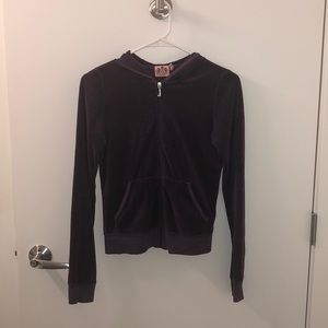 Purple Velour Juicy Zip Up